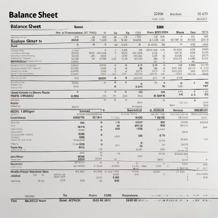 balance sheet