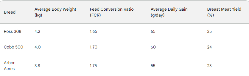 Which Breed of Broiler is Best for Optimal Performance